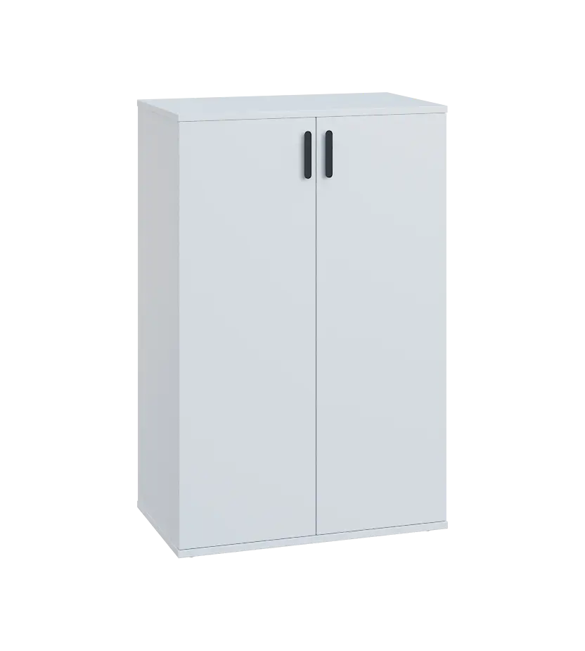 LN 3 - 7D kancelářská skříň, 2-dveřová, 1107x720x400, bílá